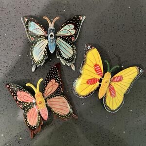 Hand Painted 6" Butterfly Sculpture Wall Mount?